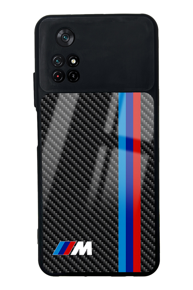 حافظة هاتف Xiaomi Poco M4 Pro بتصميم كربون M2 لامعة