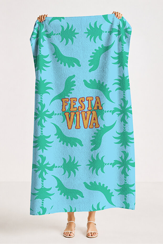 Palm Tropical Summer Beach Towel-Bohemian Marine Blue Turquoise Pool Sea Quick Drying Cover Towel