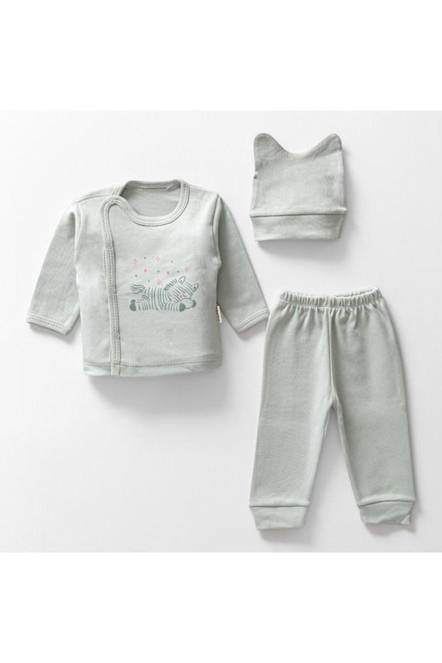 100% Cotton 3-Piece Newborn Baby Hospital Take-Home Set