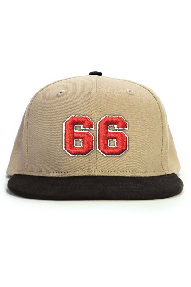 Number 66 (Embossed) Snapback Hat - 1