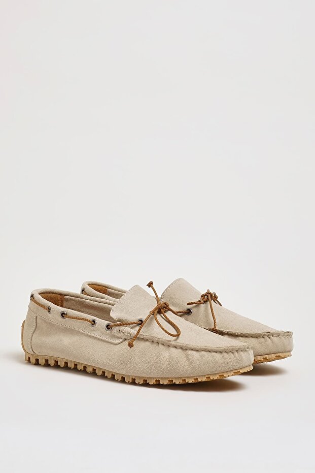 Levinson V2 Model Genuine Suede Leather Rubber Sole Loafer Shoes