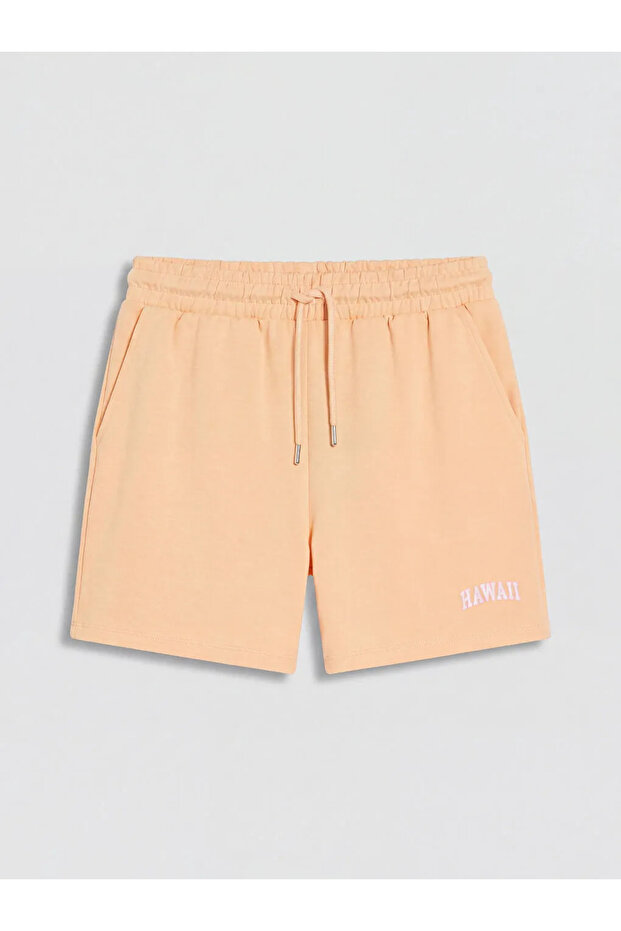 Mercan Elastic Waist Soft Touch Women's Shorts