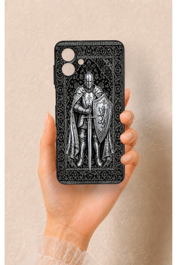 Samsung A07 Compatible Knight Patterned Silicone Case