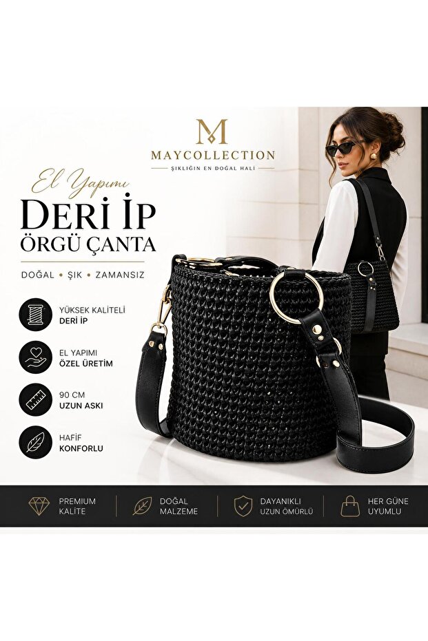 Handmade Stylish Design Bucket Shoulder Bag