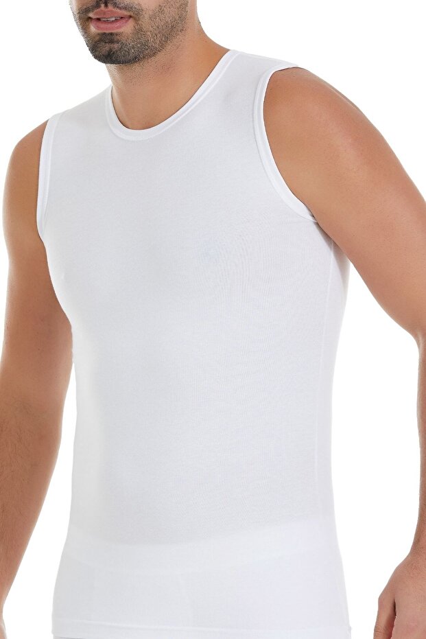 Modal Zero Sleeve Men's Undershirt White 3-Pack