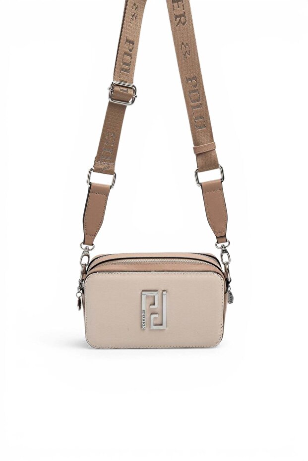 Beige - Latte Plain Women's Crossbody Bag Sp1078