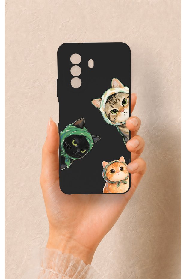 Huawei Nova Y70 Compatible Cat Team Patterned Silicone Case