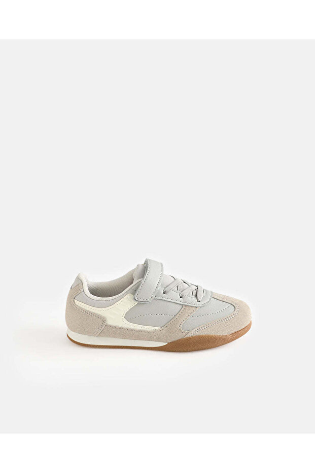 Boys Grey Retro Sneakers