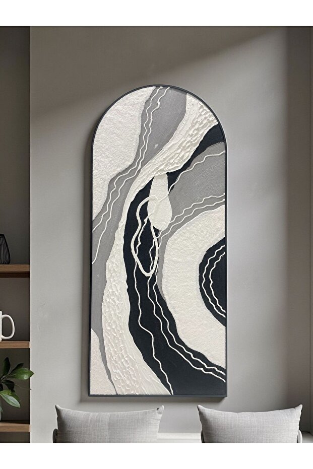 Arched Wall Panel with Embossed Texture - 1