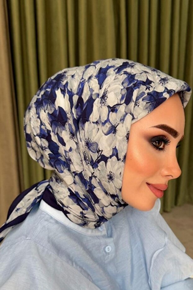 Naida Scarf Navy Blue