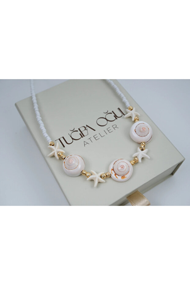 Ykl105 Sea Shell and Starfish Pendant