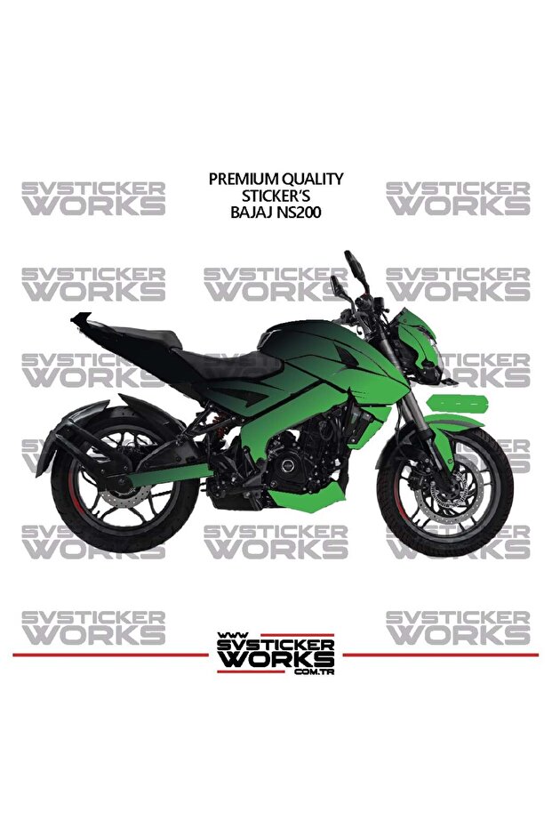 ملصق تزيين BAJAJ NS200 ثنائي اللون، طقم جاهز لتزيين المحرك، عالي الجودة