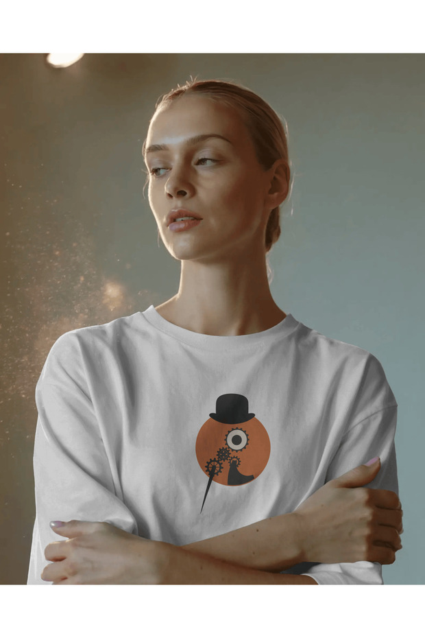 A Clockwork Orange Unisex White Oversize T-Shirt