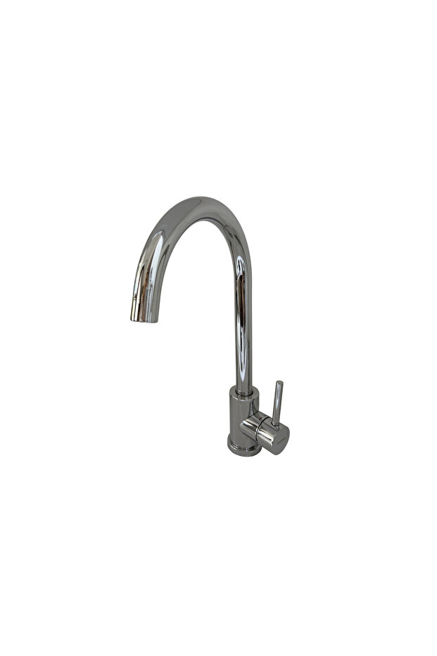 Chrome Swan Spout Kitchen Faucet Sink Tap