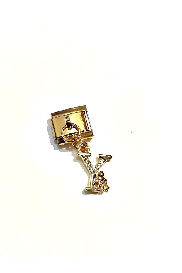 Y Letter Gold Italian Charm