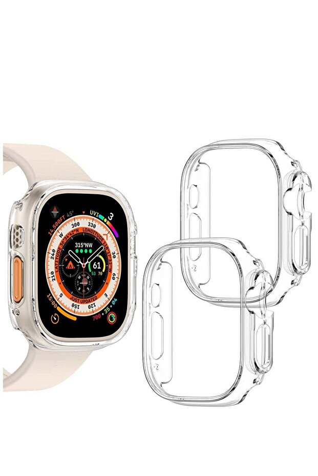 [2 Pack] Hard PC Shockproof Ultra-Thin Bumper Case for Apple Watch Ultra 49mm (No Screen Protector)