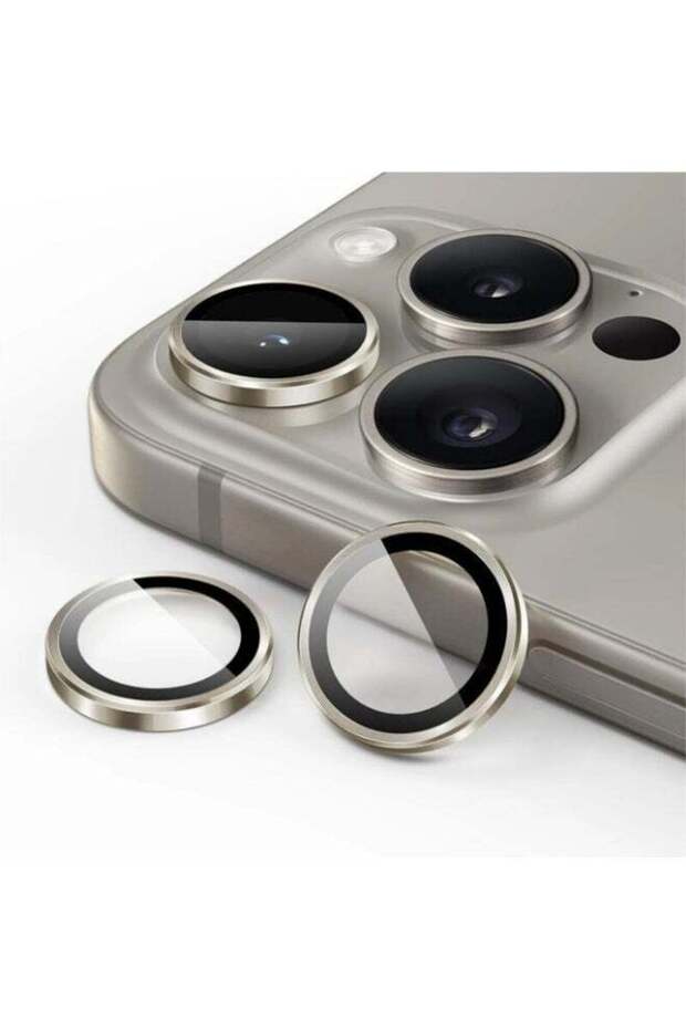 2pcs Camera Lens Protector for iPhone 17 Pro Max Ar Tempered Glass with Strong Adhesion Durable Anti Break Camera Cover Silver
