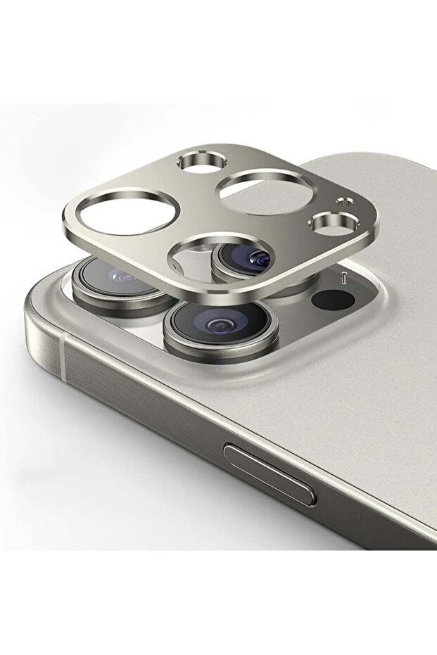 Camera Lens Protector for iPhone 15 Pro/15 Pro Max, [2 Pack] 360°Protection Ring Cover -Gold