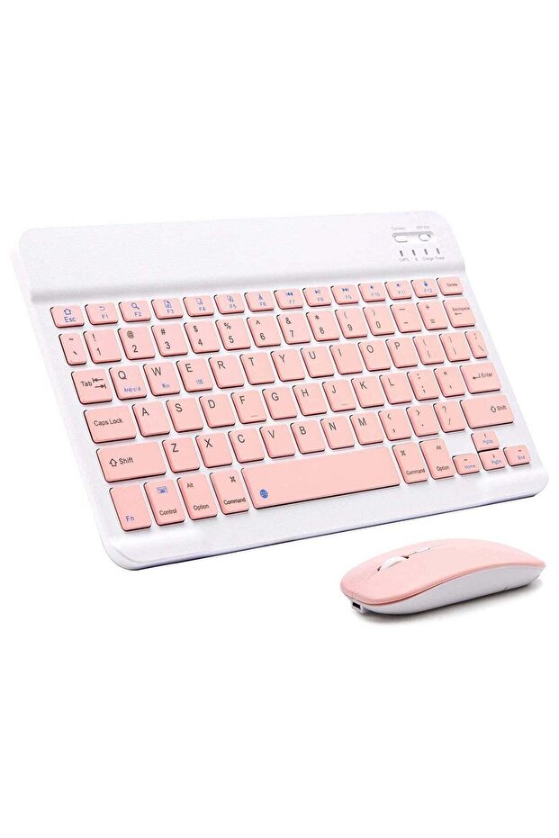 Ultra-Slim Bluetooth Keyboard and Mouse Combo Rechargeable Portable Wireless Keyboard Mouse Set