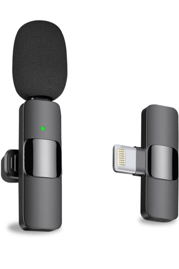 Professional Wireless Lavalier Lapel Microphone for iPhone, iPad - Cordless Omnidirectional Condenser Recording Mic