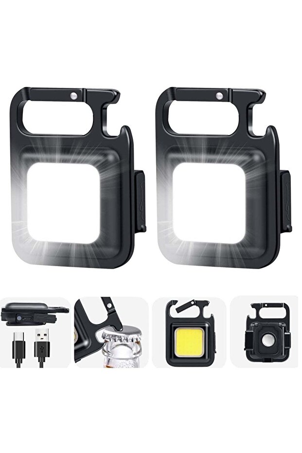 Portable Mini LED Work Light with Magnet, 500mAh, Auto Repair, Keychain Design