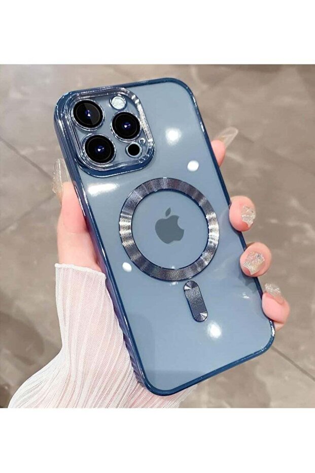 Magnetic Case for iPhone 14 Pro Max [MagSafe] Camera Lens Protector Plating Luxury Cover