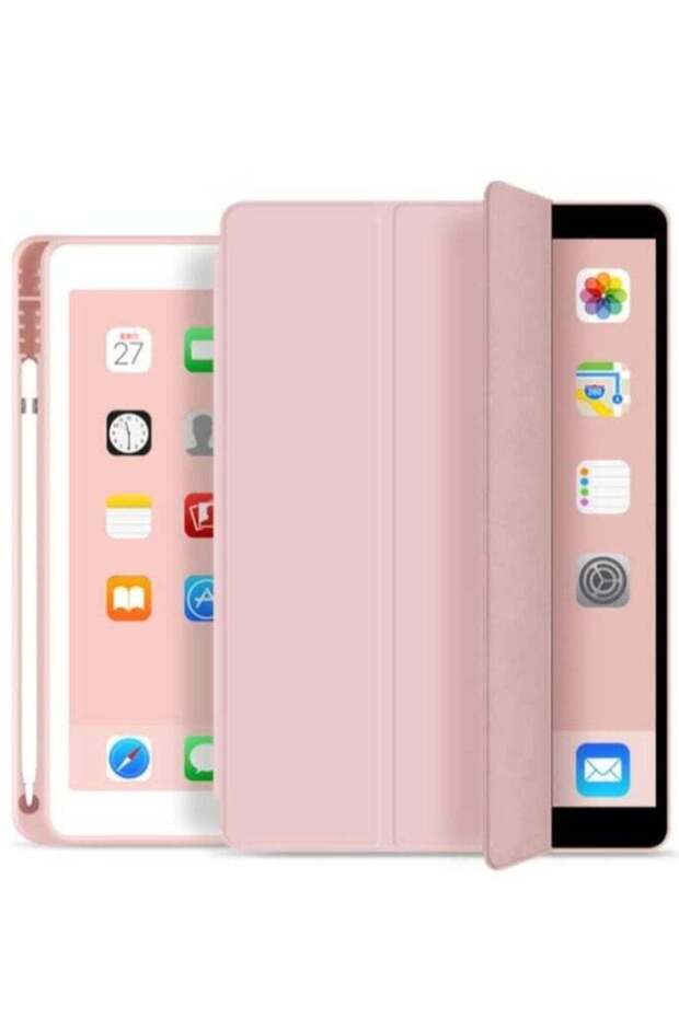Soft Smart Case with Pencil Holder Foldable Stand Compatible with iPad 10.2 Inch (Deep Navy Blue)