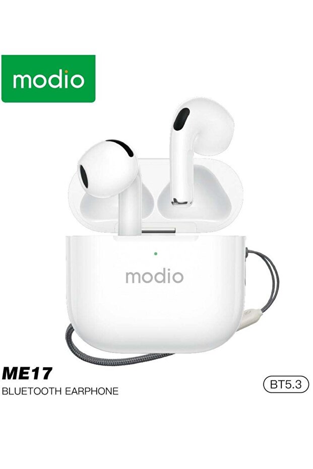 ME17 Wireless Bluetooth Earbuds Pro – Premium Sound, Long Battery Life, and Seamless Connectivity for Android & iPhone (White)