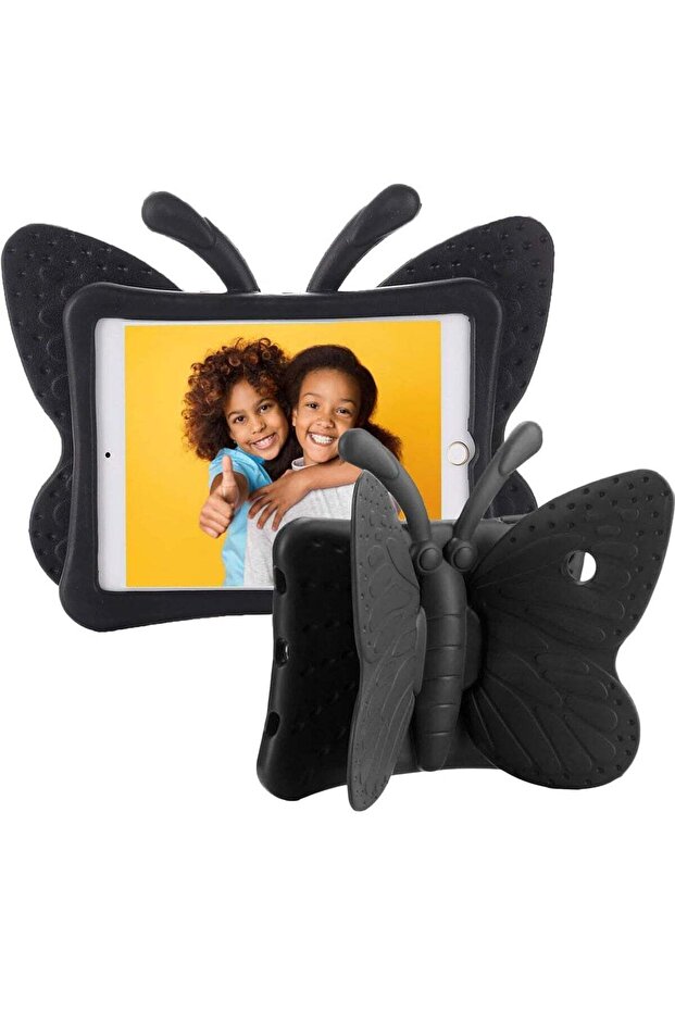 iPad Case for Kids, 9.7 inch, Shockproof EVA Foam Protective Tablet Stand Cover (BLACK)