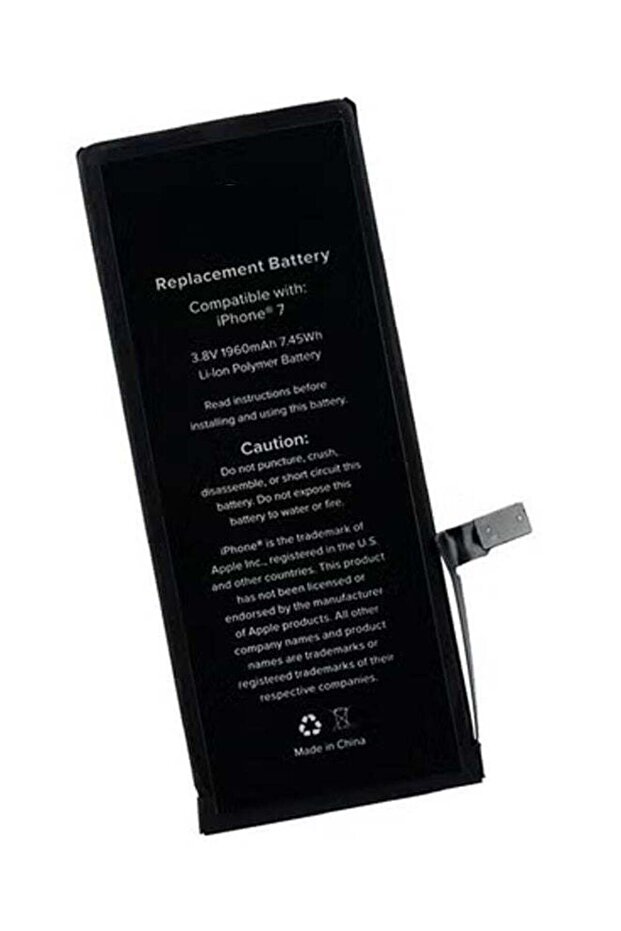 High-Capacity Replacement Battery for iPhone 7 – 1960mAh Lithium-Ion Battery in Black