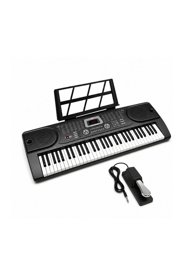 MK-2089 61 Keys Music Instruments Electronic Organ Keyboard Display Digital Piano With 12 Demo Songs With Sustain Pedal
