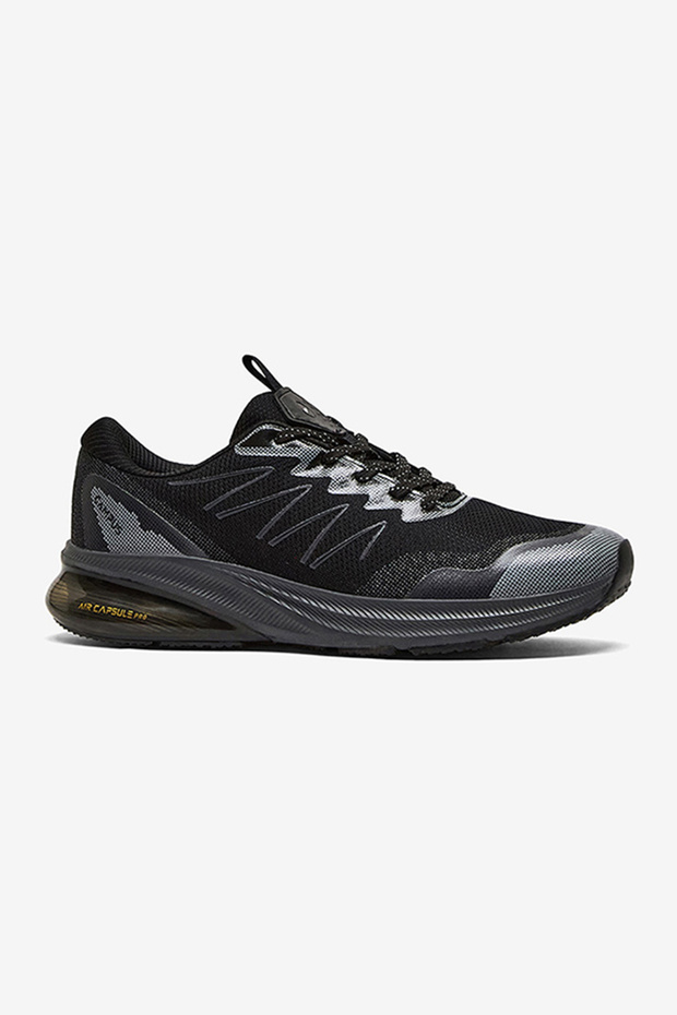 Men Begin Marathon Sublimation Lace-Up Running Shoes-Black