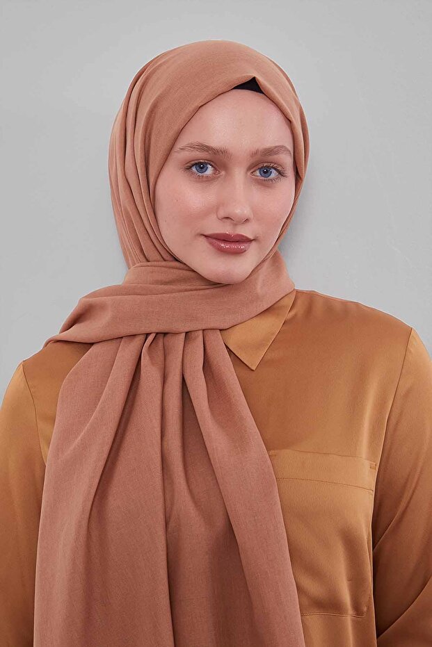 Cappuccino Plain Tencel Shawl