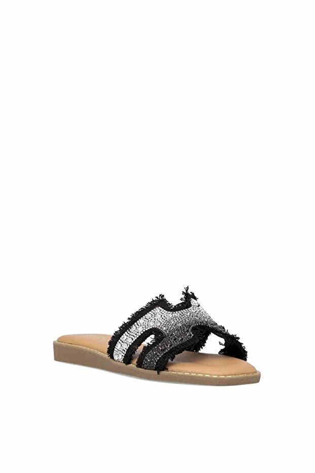 25Y177-1 Black Women's Slippers