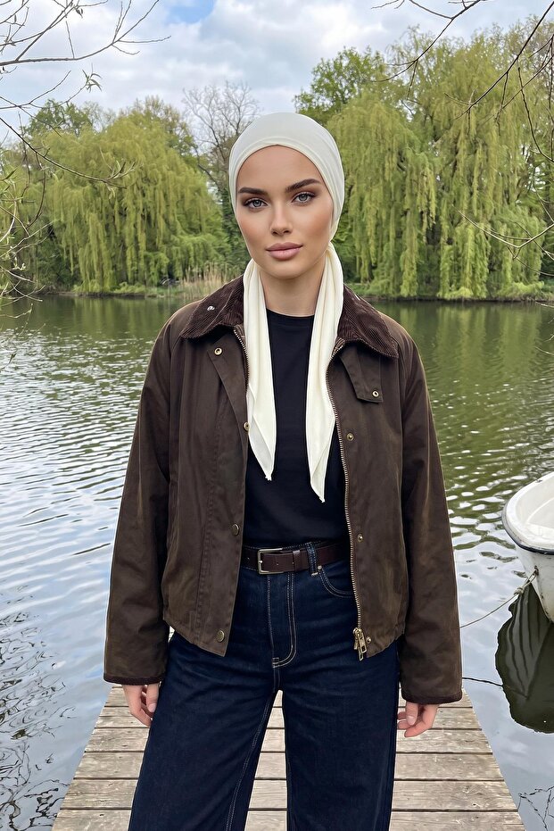Tie-On Crepe Bonnet Turban,B-101