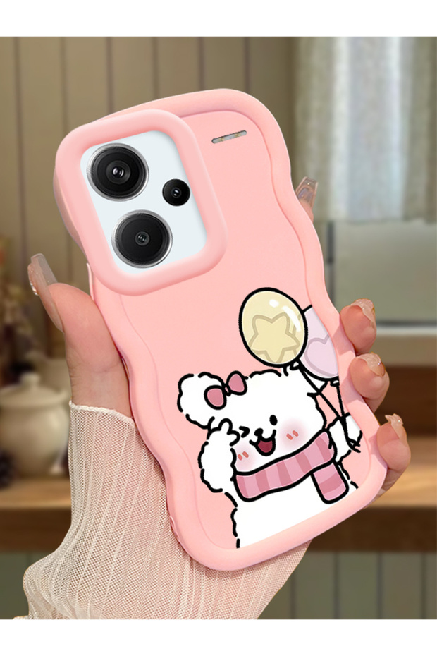 Redmi Note 13 Pro Plus 5g Compatible Case Camera Protector Pink Silicone Couple Phone Case Cat Pattern