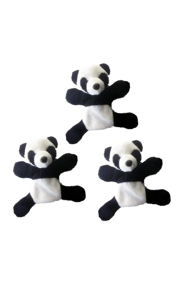 3pcs 5/3/1 Cute plush panda fridge magnet, durable and easy to DIY, suitable for fridge storage cabi