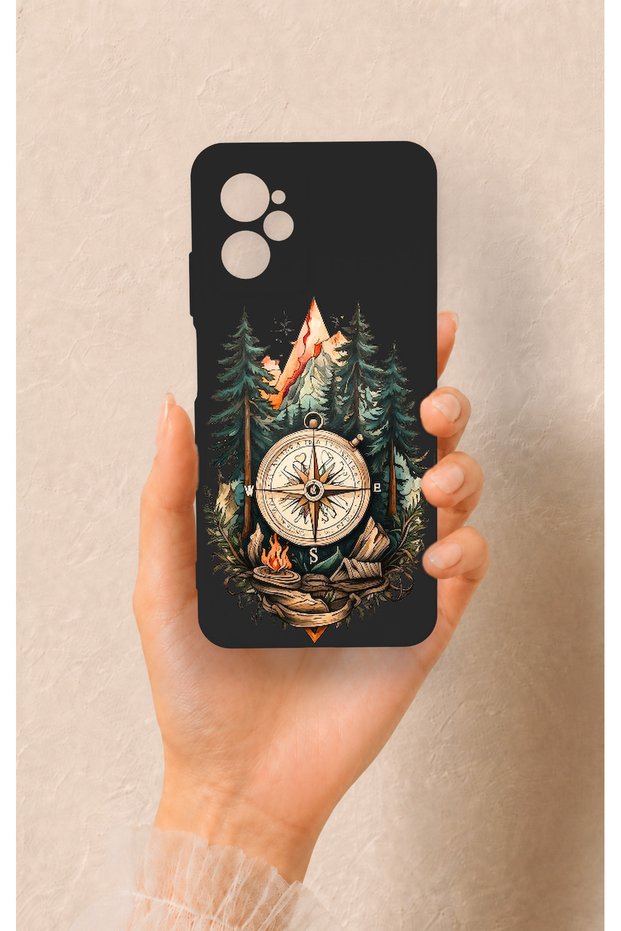 Casper Via X30 Compatible Compass Forest Patterned Silicone Case
