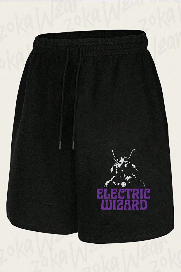 شورت مطبوع بتصميم خاص للجنسين من Electric Wizard