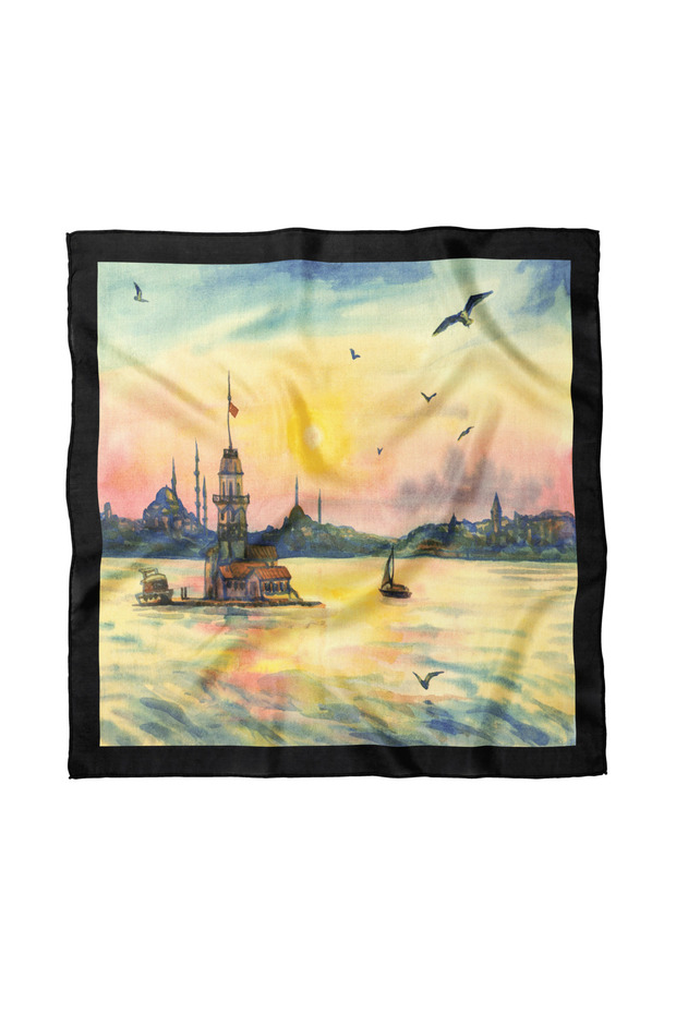 وشاح/باندانا بتصميم فني 50x50 سم