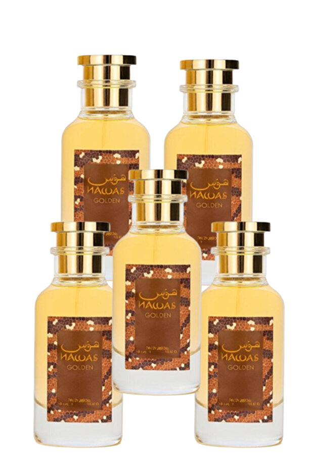 5 قطع عطر ذهبي 100 مل