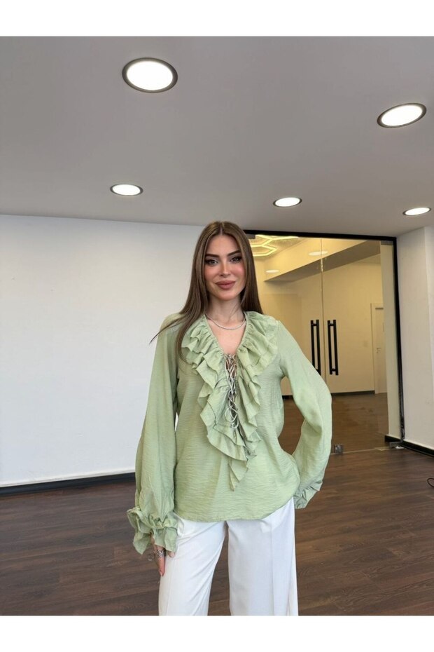 Women's Ruffled Design Shirt