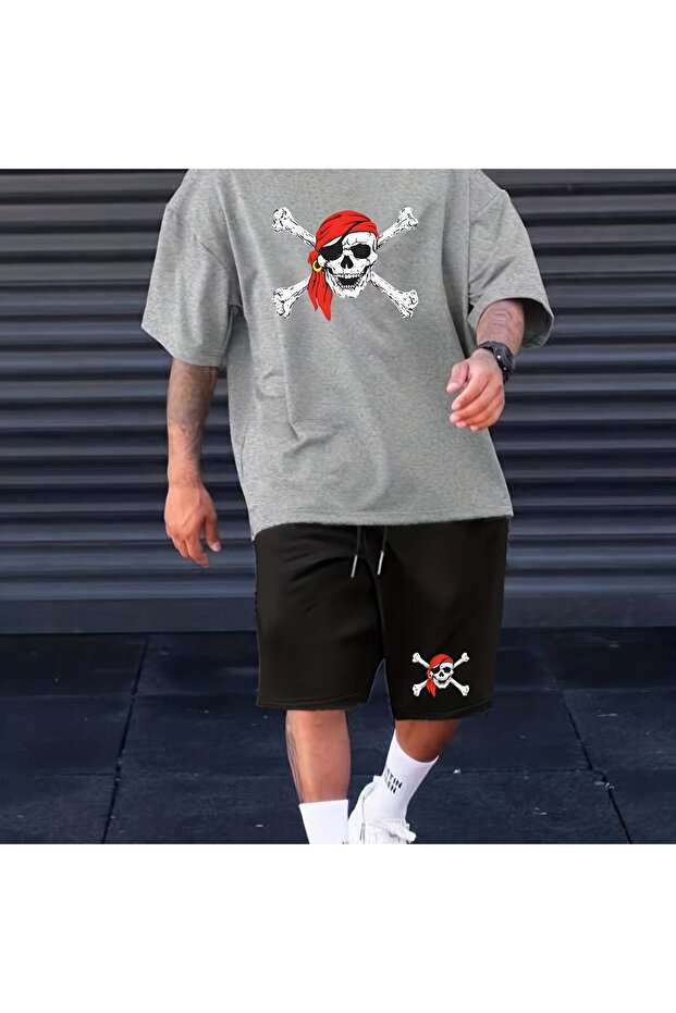 Summer Collection New Arrival T-Shirt & Shorts Set Printed Pattern Lightweight & Cool Fabric for All-Day Comfort