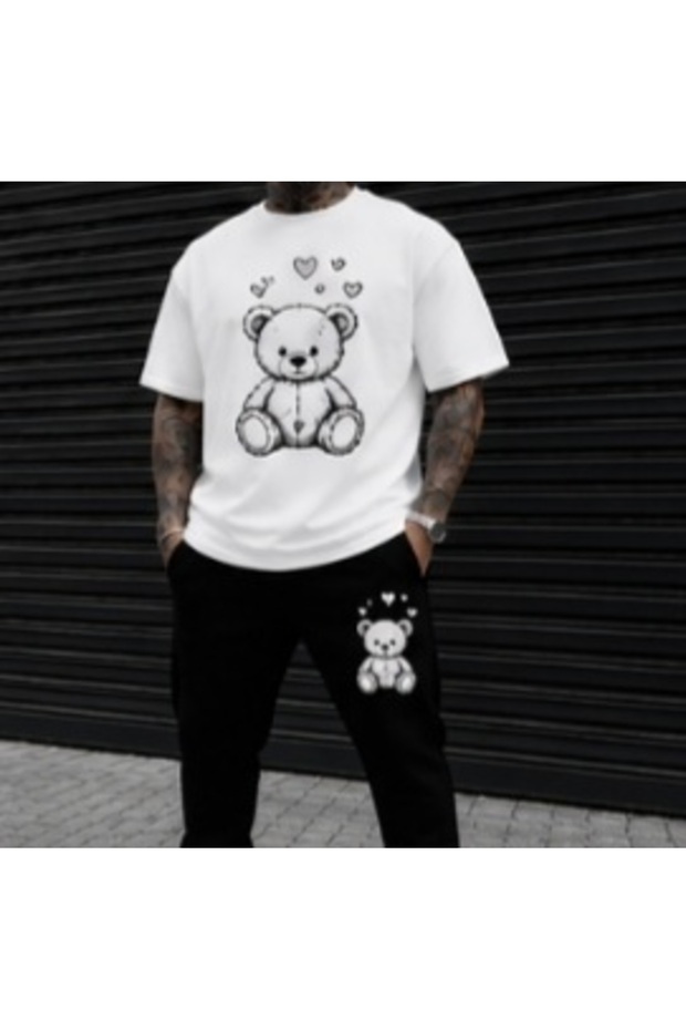 Summer Collection New Arrival T-Shirt & Shorts Set Printed Pattern Lightweight & Cool Fabric for All-Day Comfort