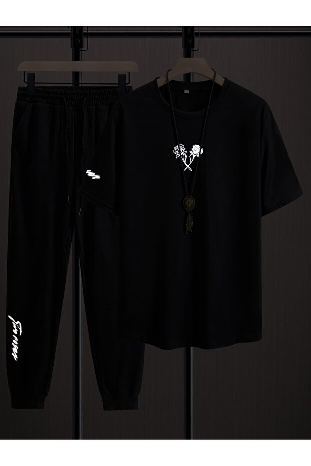 Summer Collection New Arrival T-Shirt & Shorts Set Printed Pattern Lightweight & Cool Fabric for All-Day Comfort