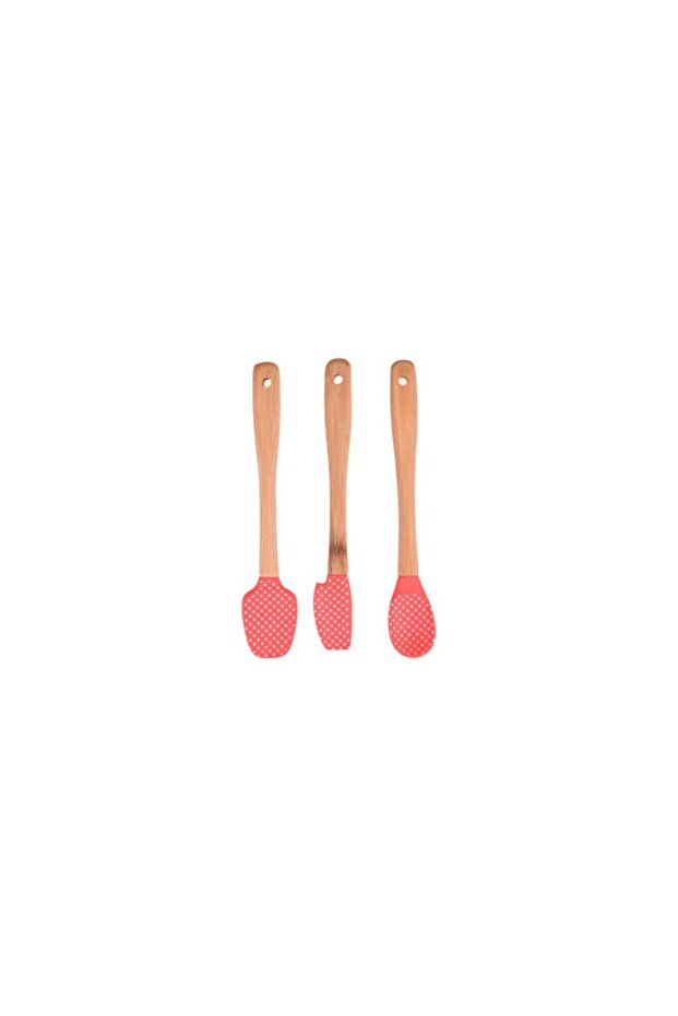 Practical and Stylish 3-Piece Spatula Set, Providing Convenience in the Kitchen.