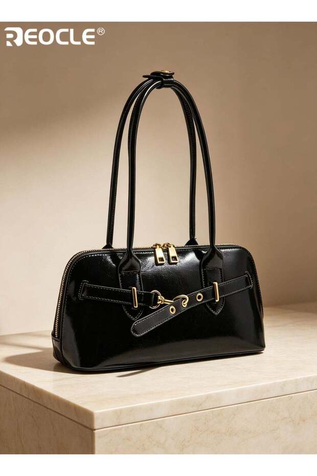 Women's Structured Shoulder Bag with Top Handle and Adjustable Strap Versatile Satchel with Comfortable Carry for Daily Use