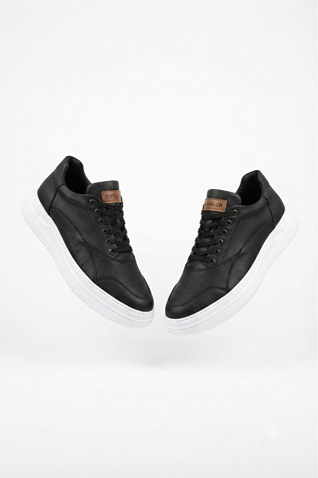 Zrc115 Premium Daily Men's Sports Sneaker Black White