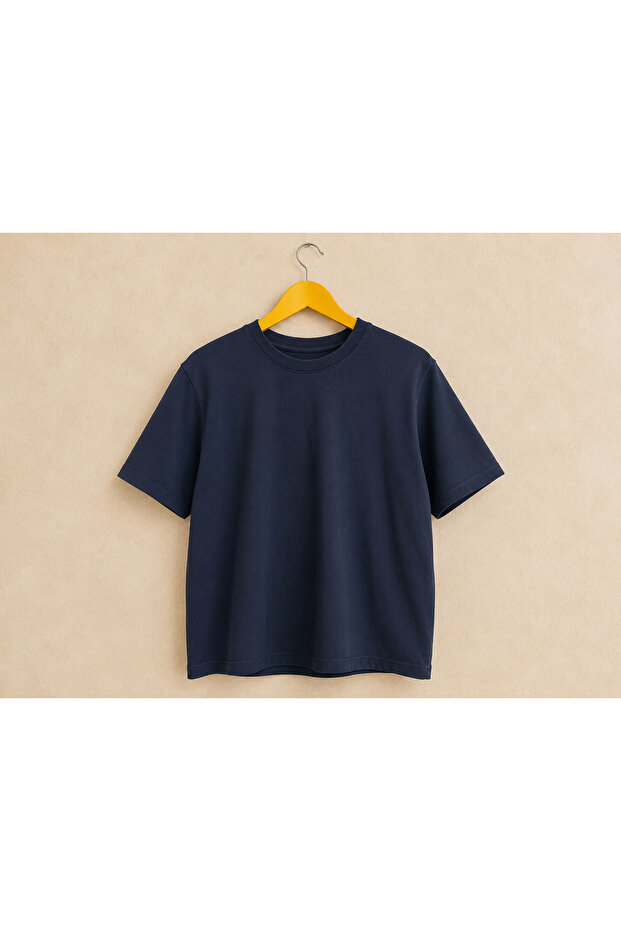Women's Basic Cotton Crew Neck T-Shirt | Solid & Striped Color Options