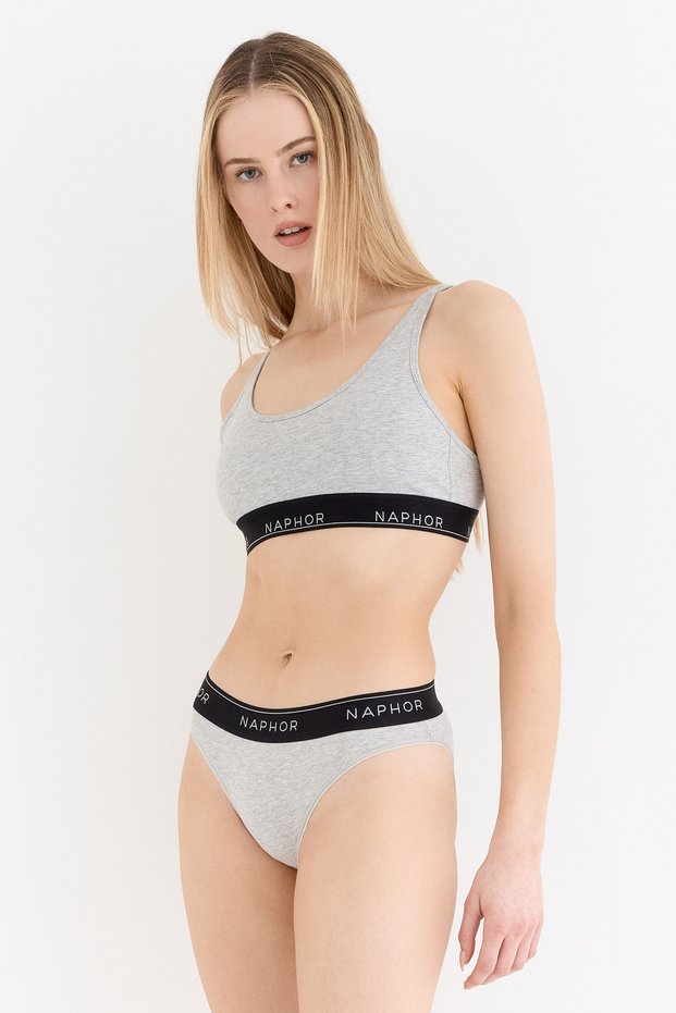 Signature Noir Gray Slip Panties